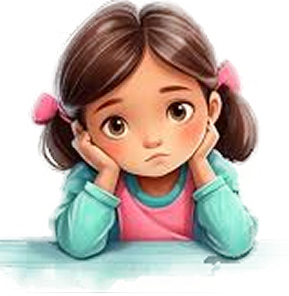 Sad Kid Illustration